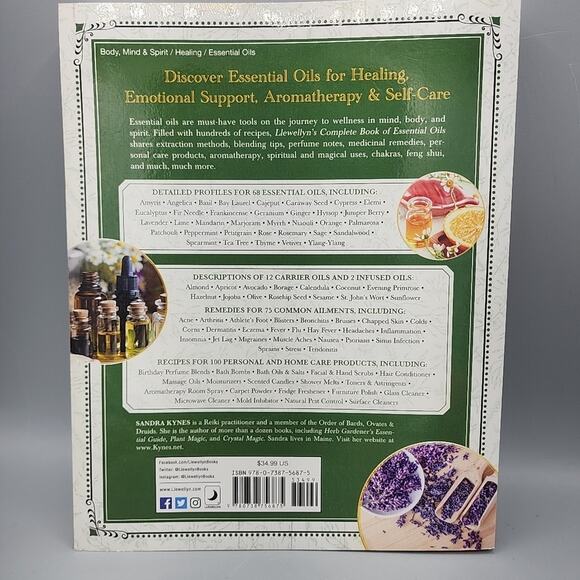 Llewellyn's Complete Book of Essential Oils By Sandra Kynes Paperback - Picture 2 of 16